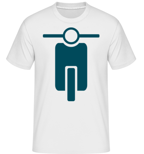 Biker Icon -  Shirtinator tričko pro pány - Bílá - Napřed