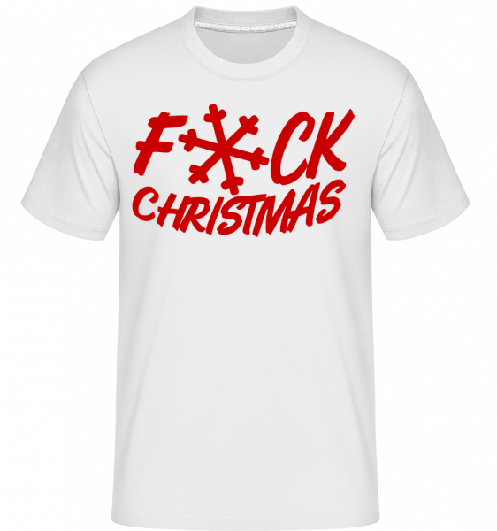 Fuck Christmas -  Shirtinator tričko pro pány - Bílá - Napřed