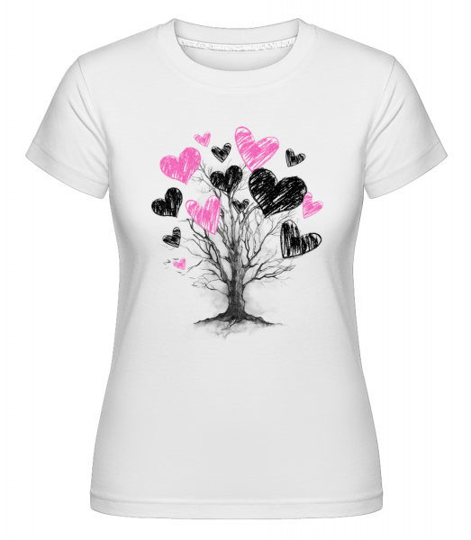 Heart Tree -  Shirtinator tričko pro dámy - Bílá - Napřed