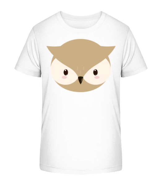 Owl Comic - Detské Bio tričko Stanley Stella - Bílá - Napřed