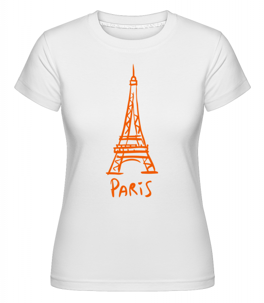 Paris Sign -  Shirtinator tričko pro dámy - Bílá - Napřed