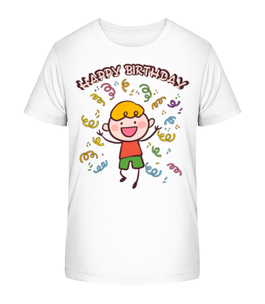 Happy Birthday Dance - Detské Bio tričko Stanley Stella - Bílá - Napřed