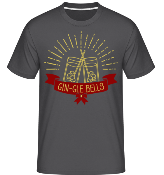 Gin-gle Bells -  Shirtinator tričko pro pány - Antracit - Napřed