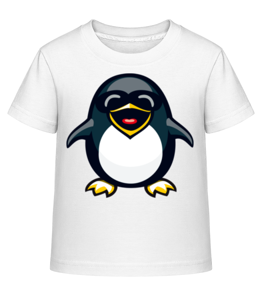 Cool Penguin - Dĕtské Shirtinator tričko - Bílá - Napřed