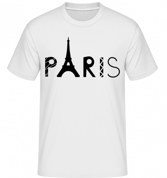 Paris France -  Shirtinator tričko pro pány - Bílá - Napřed