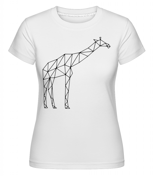 Polygon Giraffe -  Shirtinator tričko pro dámy - Bílá - Napřed