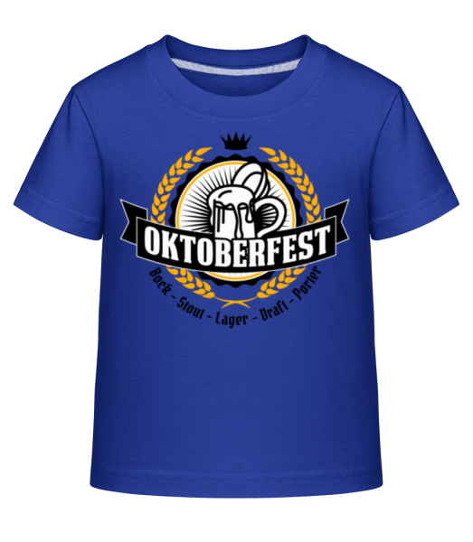 Oktoberfest Maß - Dĕtské Shirtinator tričko - Královská modrá - Napřed