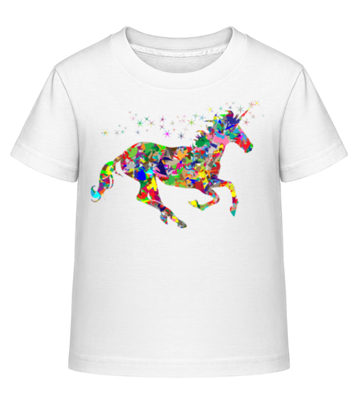 geometrie Unicorn - Dĕtské Shirtinator tričko - Bílá - Napřed