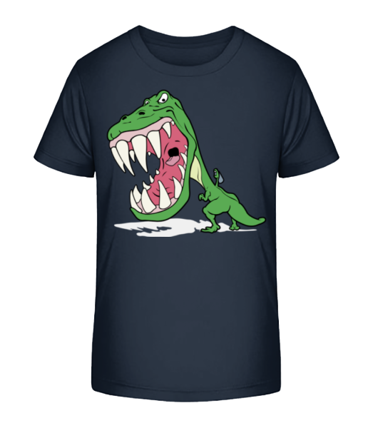 Dinosaur Kids Green - Detské Bio tričko Stanley Stella - Namořnická modrá - Napřed