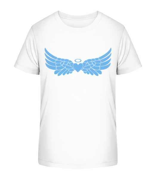 Angel Heart With Wings - Detské Bio tričko Stanley Stella - Bílá - Napřed