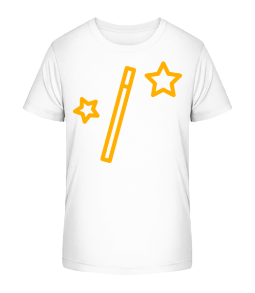 Magic Wand And Stars - Detské Bio tričko Stanley Stella - Bílá - Napřed