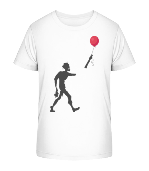 Zombie Balloon - Detské Bio tričko Stanley Stella - Bílá - Napřed