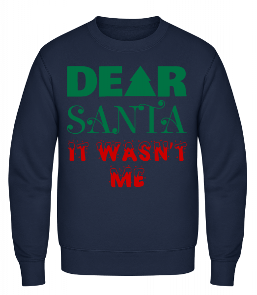 Dear Santa to nebyl já - Pánská mikina - Namořnická modrá - Napřed