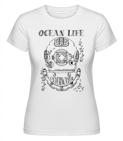 Ocean Life Logo -  Shirtinator tričko pro dámy - Bílá - Napřed