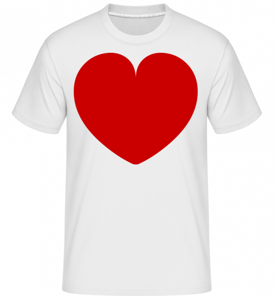 Heart -  Shirtinator tričko pro pány - Bílá - Napřed