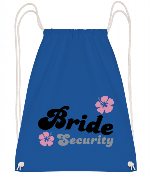 Bride Security Flowers - Drawstring batoh se šňůrkami - Královská modrá - Napřed