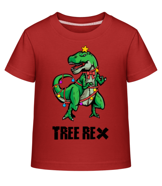 Tree Rex - Dĕtské Shirtinator tričko - Červená - Napřed