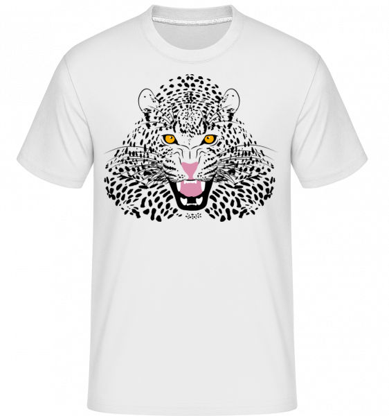 Leopard -  Shirtinator tričko pro pány - Bílá - Napřed