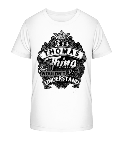 Je to Thomas Thing - Detské Bio tričko Stanley Stella - Bílá - Napřed