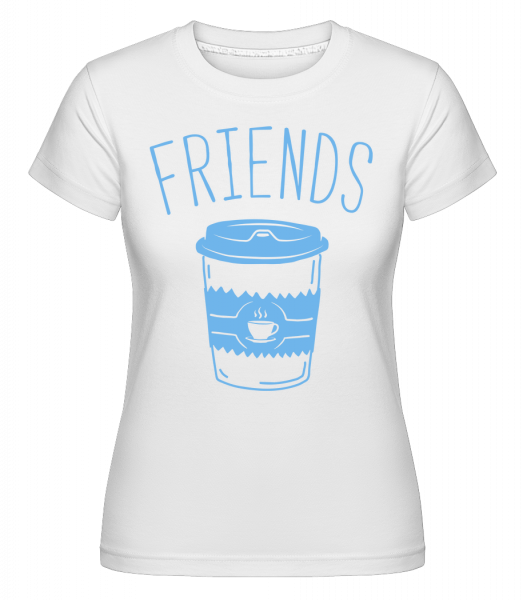Friends Coffee -  Shirtinator tričko pro dámy - Bílá - Napřed