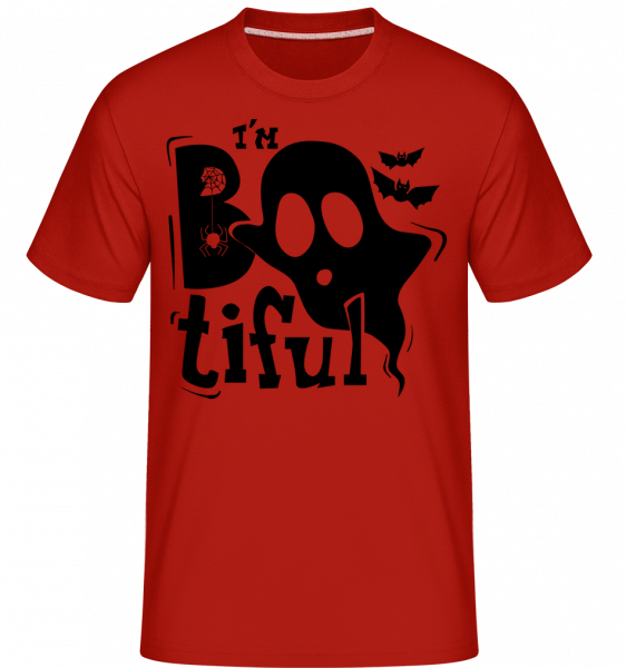Jsem Bootiful Halloween -  Shirtinator tričko pro pány - Červená - Napřed
