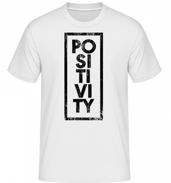 Pozitivita -  Shirtinator tričko pro pány - Bílá - Napřed