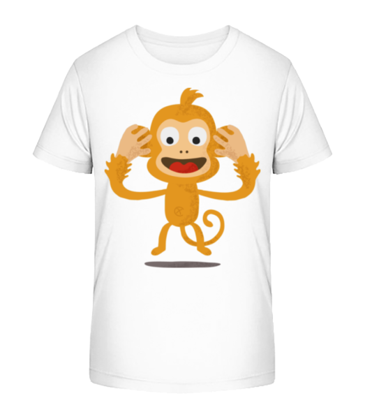 Deaf Monkey - Detské Bio tričko Stanley Stella - Bílá - Napřed