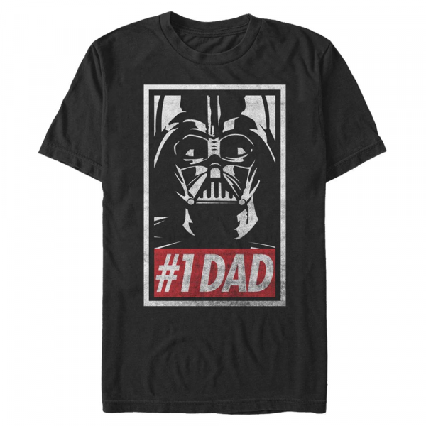 Star Wars - Darth Vader Obey Dad - Den otců - Pánské Tričko - Černá - Napřed