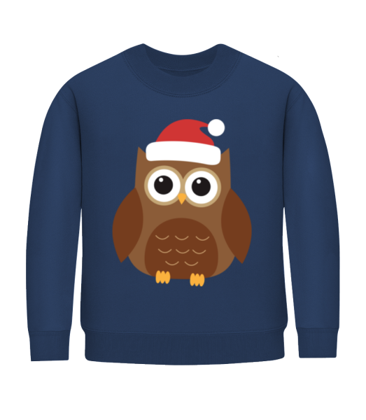 Vánoční Owl - Dĕtská mikina - Namořnická modrá - Napřed