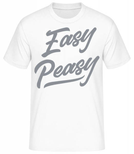 Easy Peasy - Pánské basic tričko - Bílá - Napřed
