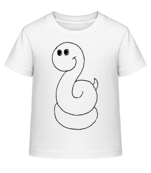 Děti Comic - Snake - Dĕtské Shirtinator tričko - Bílá - Napřed