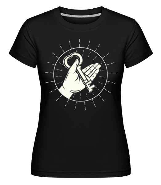 Key Of Life -  Shirtinator tričko pro dámy - Černá - Napřed