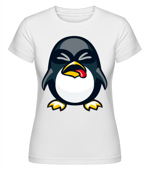 Funny Penguin -  Shirtinator tričko pro dámy - Bílá - Napřed