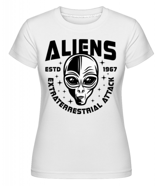 Aliens ESTD 1967 -  Shirtinator tričko pro dámy - Bílá - Napřed