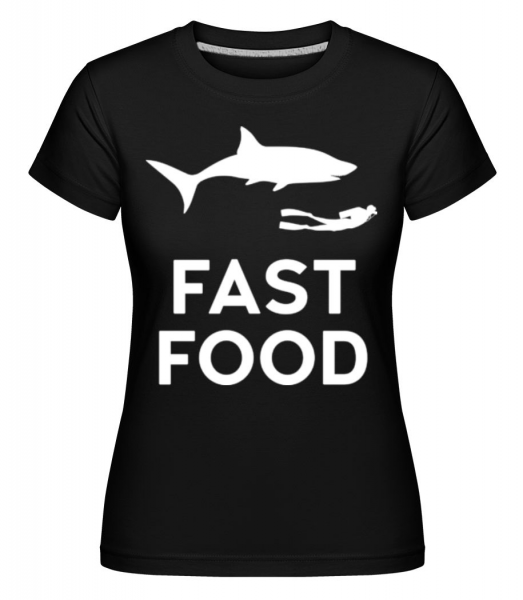 Fast Food Diver -  Shirtinator tričko pro dámy - Černá - Napřed