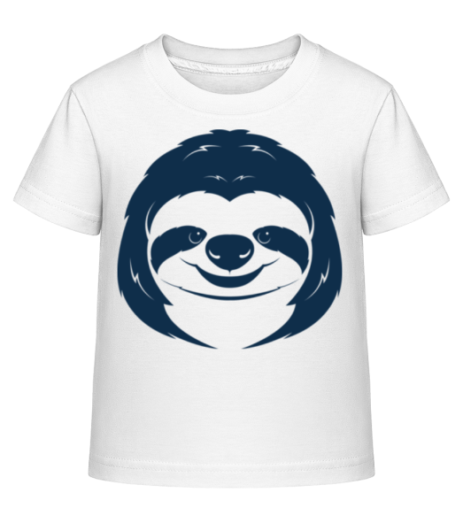 Cute Sloth Face - Dĕtské Shirtinator tričko - Bílá - Napřed