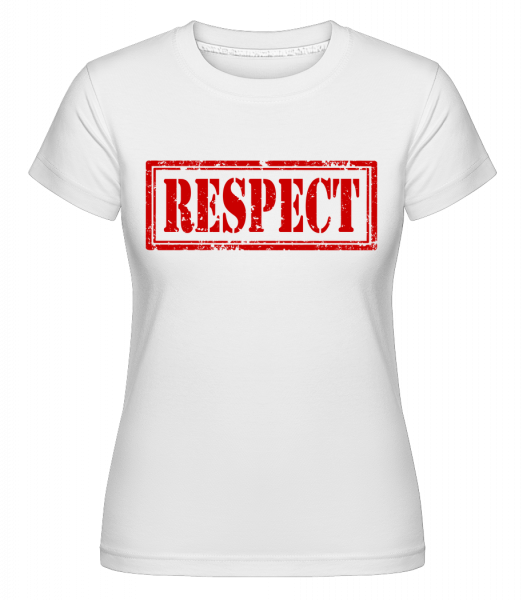Respect Sign -  Shirtinator tričko pro dámy - Bílá - Napřed