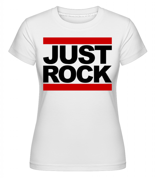 Jen rock Logo -  Shirtinator tričko pro dámy - Bílá - Napřed