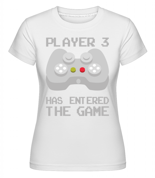 Hráč 3 vstoupil do hry -  Shirtinator tričko pro dámy - Bílá - Napřed