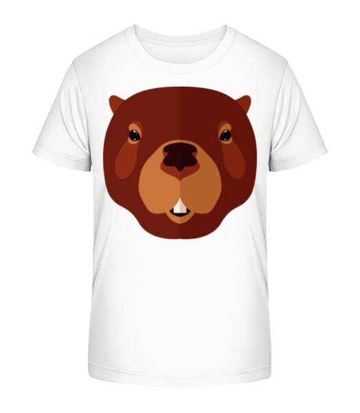 Beaver Comic - Detské Bio tričko Stanley Stella - Bílá - Napřed