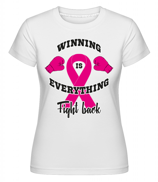 Boj Back Icon -  Shirtinator tričko pro dámy - Bílá - Napřed