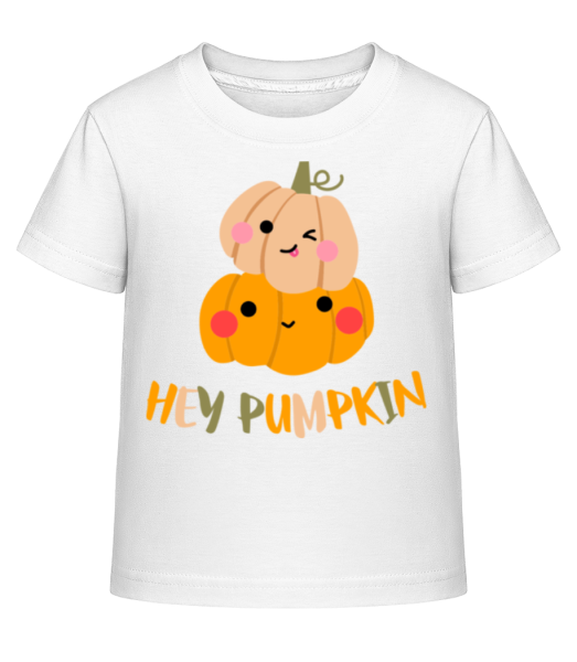 Hey Pumpkin - Dĕtské Shirtinator tričko - Bílá - Napřed