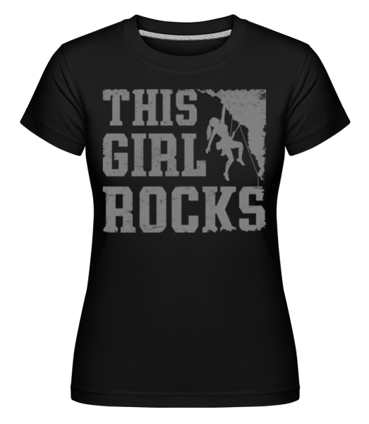 This Girl Rocks -  Shirtinator tričko pro dámy - Černá - Napřed