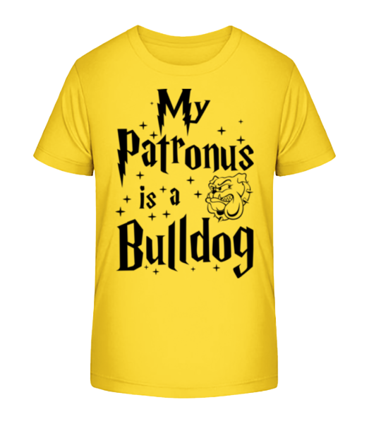 My Patronus Is A Bulldog - Detské Bio tričko Stanley Stella - Žlutá - Napřed