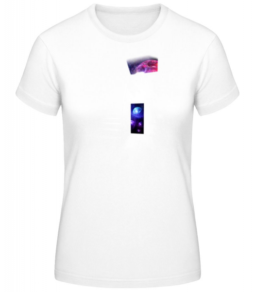 vesmír dům - Dámské basic tričko - Bílá - Napřed