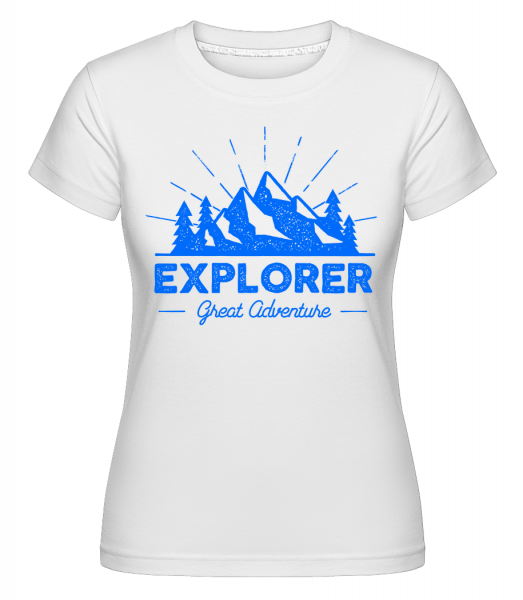 Explorer Great Adventures -  Shirtinator tričko pro dámy - Bílá - Napřed