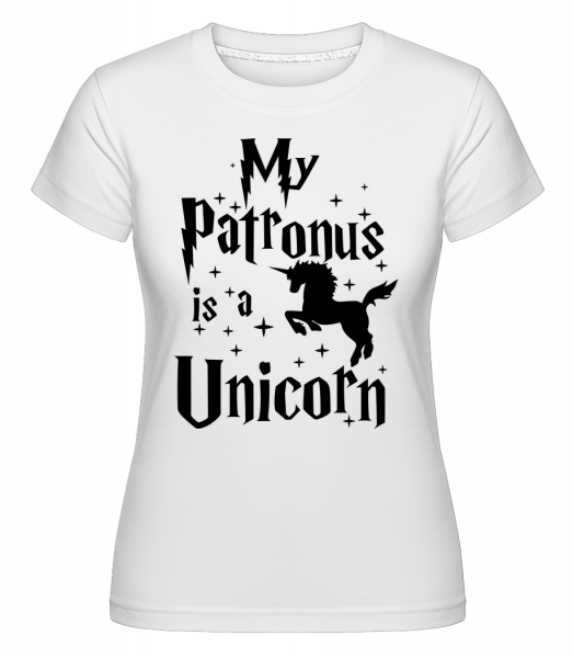 My Patronus Is A Unicorn -  Shirtinator tričko pro dámy - Bílá - Napřed