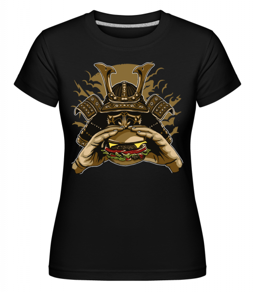 Samurai Burger -  Shirtinator tričko pro dámy - Černá - Napřed