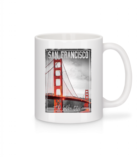 San Francisco Golden City - Keramický hrnek - Bílá - Napřed