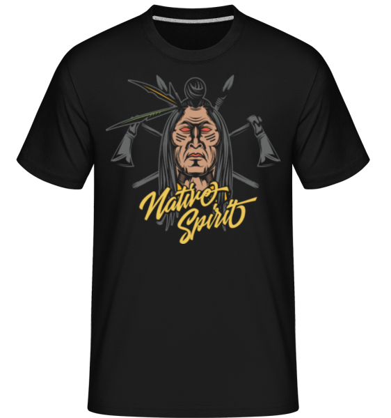 Nature Spirit -  Shirtinator tričko pro pány - Černá - Napřed